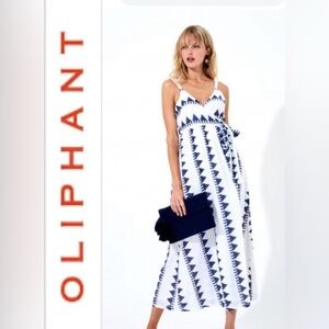 Oliphant Maxi wrap dress maxi Pomona Navy L